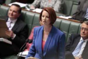Prime Minister Julia Gillard replies to Opposition Leader Tony Abbott, delivering the 'misogyny speech'